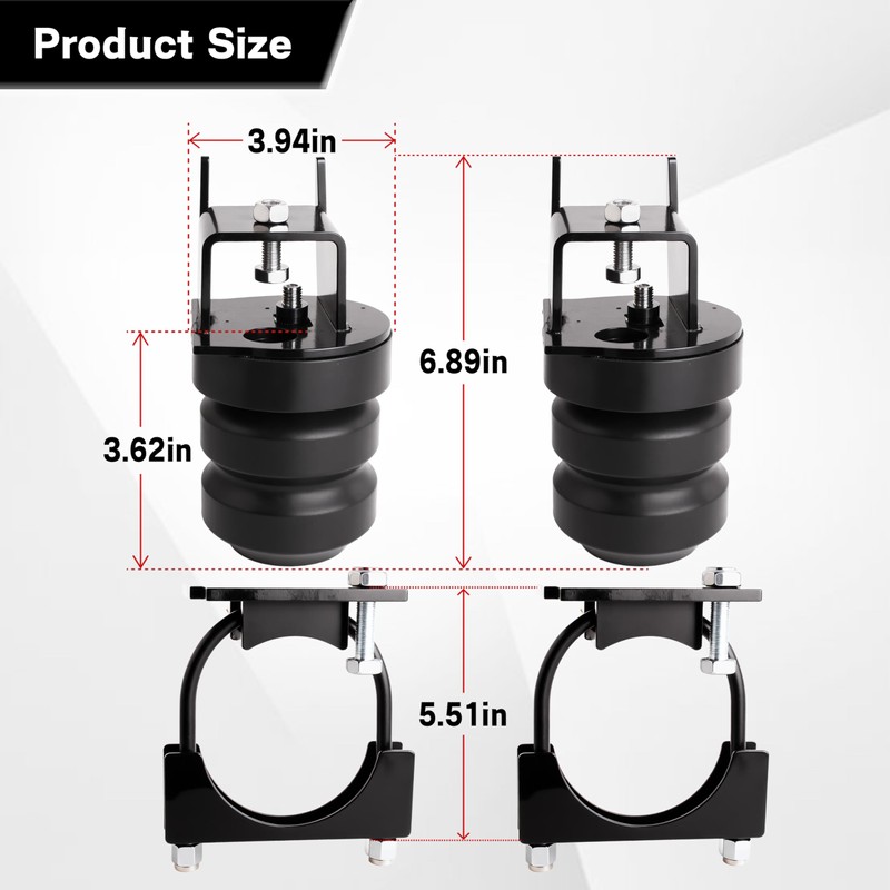 1Pair Rear Replacing Bump Stops Compatible With 2015-2024 Ford F150
