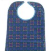 ComfortCare Heavy Duty Re-Usable Adult Bib/Apron Blue Plaid