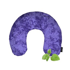 Mother Earth Pillows Large Triggerpoint Flax Pillow for Neck and Shoulder Relief (Purple Print - Relieve Herbal Blend)