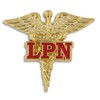 PinMart's Caduceus Nursing Enamel Lapel Pin - Ideal LPN or