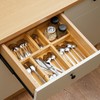 Fabsome Drawer Organizer, Set of 9 Bamboo Wood Kitchen Makeup