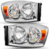 TUSDAR Headlight Assembly Set Fits for 2006-2008 Dodge Ram 1500/2006-2009