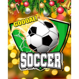 Soccer Ornament for Christmas Tree Soccer Gifts for Boys 8-12 Girls Birthday Soccer Ball Keepsake Christmas Decorations