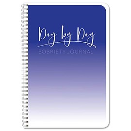 BookFactory Sobriety Journal/Day by Day Sober Tracker - Wire-O, 144 Pages, 6" x 9" (JOU-144-69CW-PP-(Sobriety))