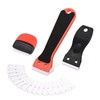 FOSHIO Pack of 100 Scraper Blades Plastic Replacement Blades, Razor