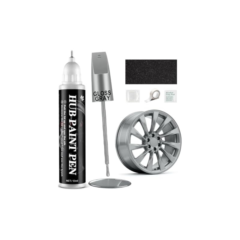 Kit de reparación de llantas gris brillante Amiss-CPH/W1 – Restaura