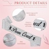 8 Pcs Prom King and Queen Sash Silver Glitter, Black