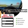 Yourkar 120 PCS Oil Change Stickers Static Cling, 2×2 Inches