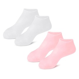 SAFIGLE 2Pairs Moisturizing Foot Care Socks of Sebs Spa Socks for Dry Cracked Feet Skin Friendly Protective Socks for Intensive Hydration and Exfoliation