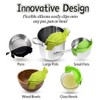 Cooking Tools for Kitchen/A Clip-on Silicone Strainer Purple Pots and