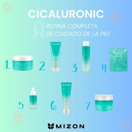 MIZON Gel Limpiador Facial Cicaluronic 120 ml - low ph cleanser con Centella Asiática y Ácido Hialurónico para piel sensible, seca o mixta skincare coreano