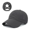Hadwii Baseball Cap Women's Mesh Ponytail Baseball Hat Breathable Sun