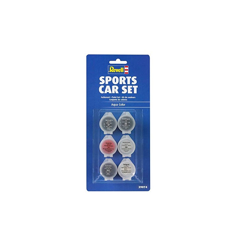 Revell 39074 Aqua Colour Acrylic Sports Pushchair, Set of 6,
