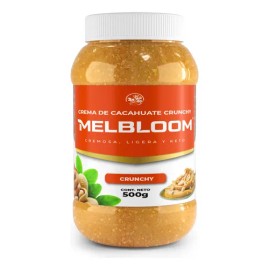 Crema de Cacahuate Crunchy | 500 G | 100% Natural | Sin Azúcar Añadida Y Sin Gluten | No Contiene Conservadores Ni Grasas Añadidas | Producto Keto | Melbloom