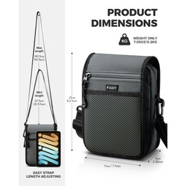 VULKIT Messenger Bag for Men and Women – Crossbody Shoulder Bag with Adjustable Strap, Multifunctional Satchel Bag for Work, Travel, and Daily Use