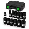 TecoTek 3/4" Drive Deep 6-Point Impact Socket Set, 13-Piece Jumbo