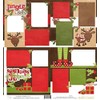 Two Printed Layouts - Jingle Bells & Santa's Helper (Girl)
