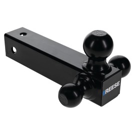 Reese 7068800 Tri-Ball Trailer Hitch Ball Mount, 14,000 lbs. Capacity, Fits 2-1/2 in. Receiver, Black