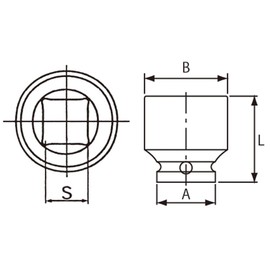 JTC 25.4 mm Impact Square Socket 21 mm 25.4 mm Impact Square Square Socket 21 mm jtc844021