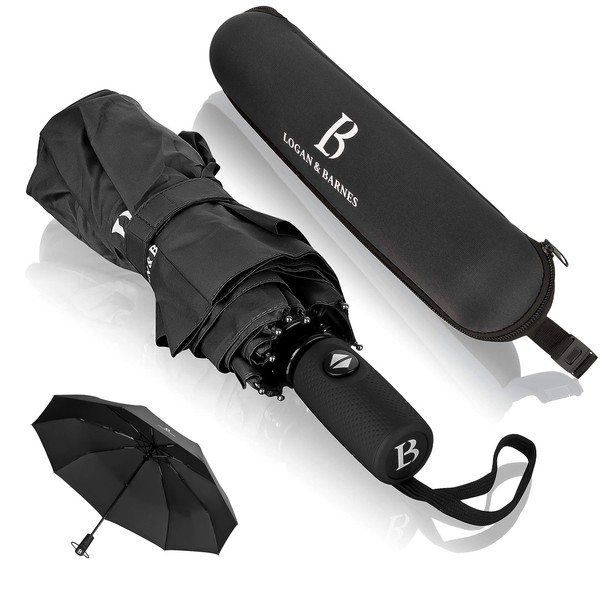 Umbrella storm-proof up to 140 km/h, pocket umbrella with certified
