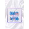 Blue Star Handmade Nail Tips - Short Almond / 블루