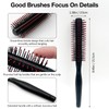 Styling Curling Comb, Round Brush for Blow Drying, Detangling, and
