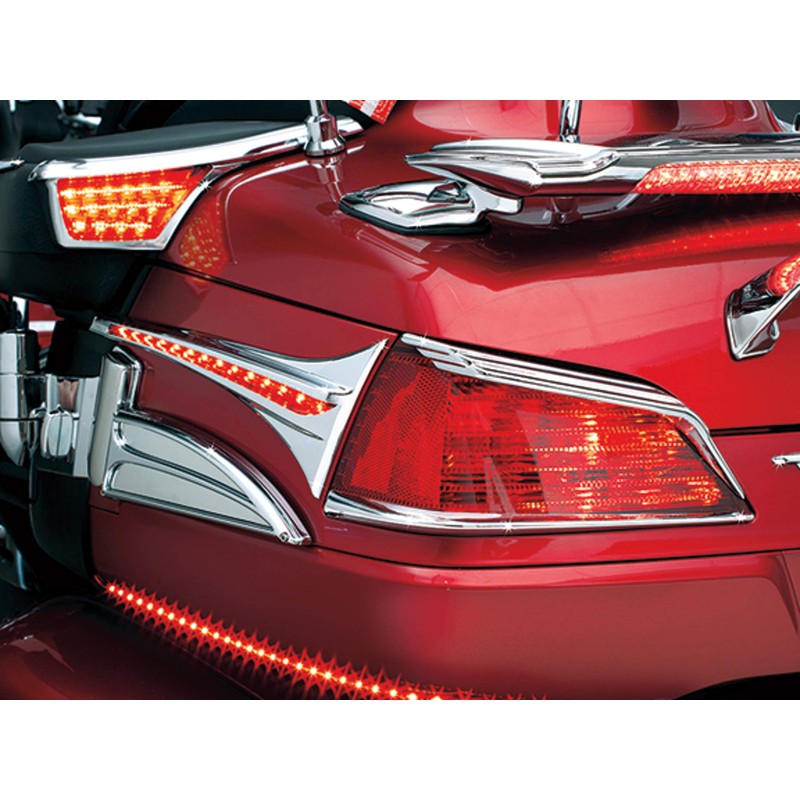 Kuryakyn 3235 Motorcycle Lighting Accent Accessory: Trunk Taillight Visors for
