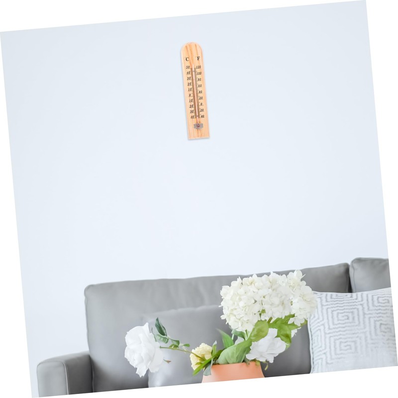 BESPORTBLE Accurate Room Thermometer for : Wooden Wall Mount Weather