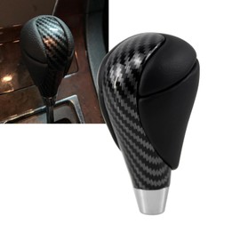 RYANSTAR RACING Carbon Fiber Leather Gear Shift Knob Compatible with Lexus ES300, GS430, IS250, LX470, RX450h, Toyota Crown, Corolla, Camry, RAV4, Prado, 4Runner, Highlander