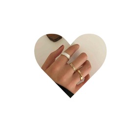 Yheakne Boho Rings Set, Stacking Gold Rings Set, Minimalist Ankle Rings, Multiple Midi Finger Rings, Modern Joint Rings for Women and Teen Girls