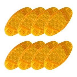 WUFGWBD 8 Pieces Of Bicycle Reflectors, Oval Reflectors, Safety Warning Boards, Night Travel Equipment, Bicycle Accessories