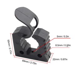 ANKROYU 4PCS Shovel Mount, Rubber Shovel Holder Mount, Roof Rack Tool Mount, Roof Rack Shovel Holder, Roof Rack Utility Mount for Shovels Extinguishers