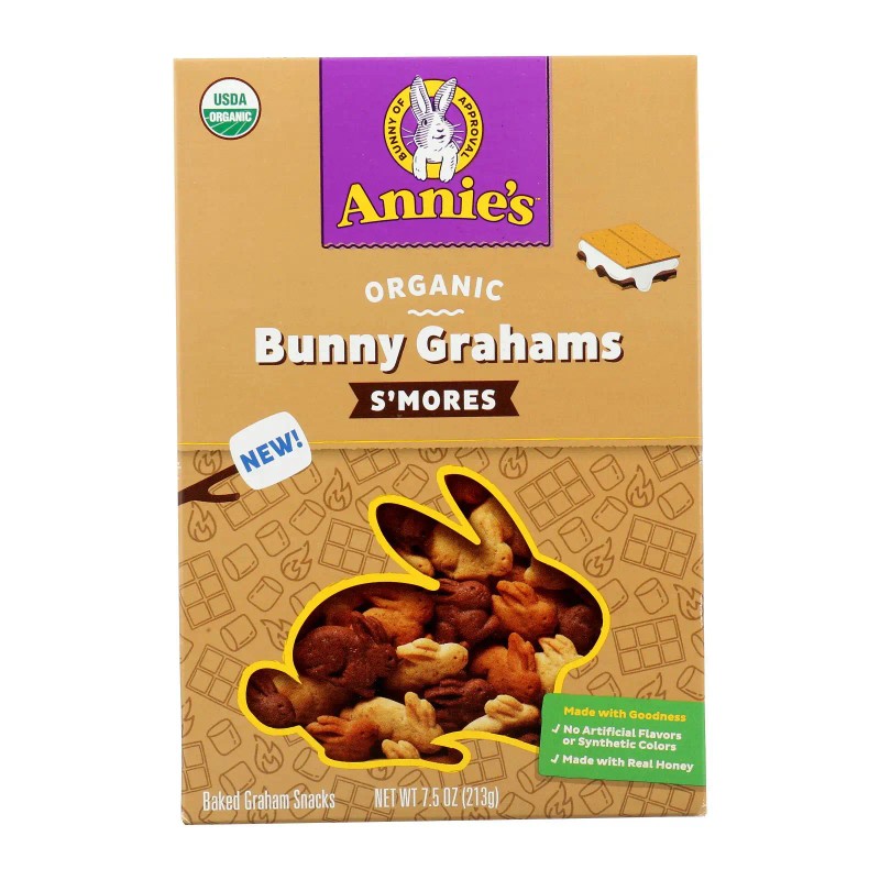 UD_Annie's Homegrown Bunny Grahams S'mores Case of 12-7.5 oz Grain