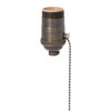 B&P Lamp® Heavy Turned Brass Socket With Antique Bronze Finish,