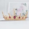 Red Rhinestone Crown, Crown Wedding Tiara, Crown Tiara Bride, Tiara