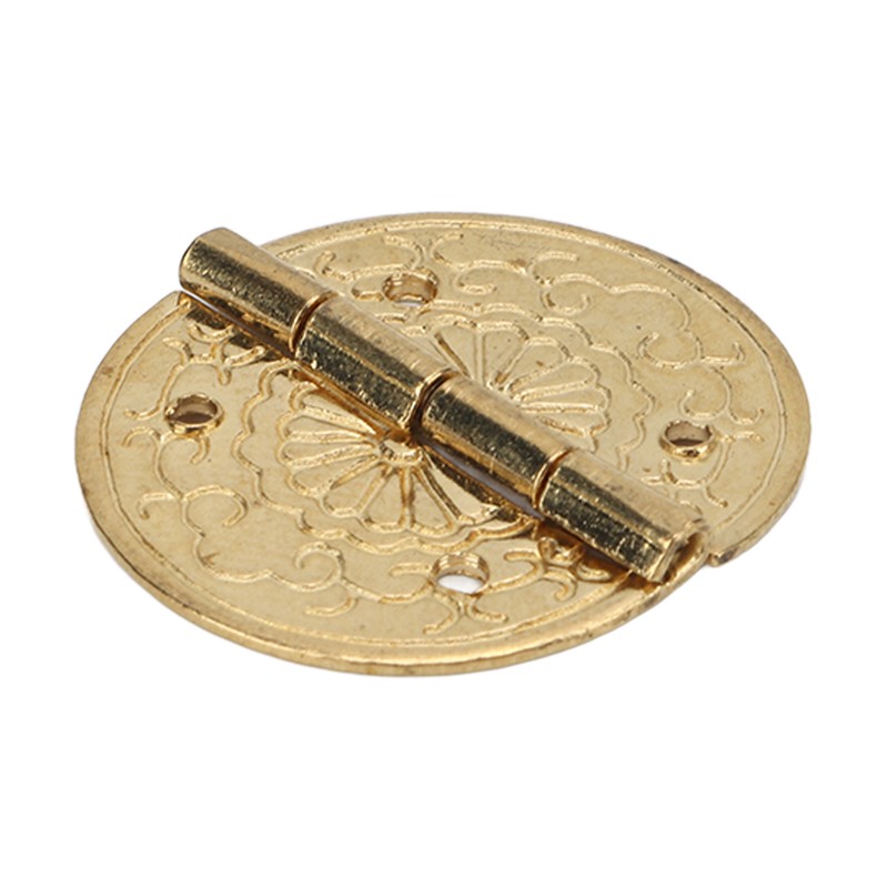10pcs Mini Antique Hinges Round Exquisite Retro Design Corrosion Resistance