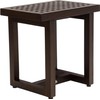 AquaTeak 18" Grate Mocha Teak Shower Bench