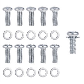 M4 x 10 mm Phillips Flat Head Screws Bolts Pack of 10 Screws with Washers TV Accessories Silver Stainless Steel Screw for TV Monitor Mount Attachment
