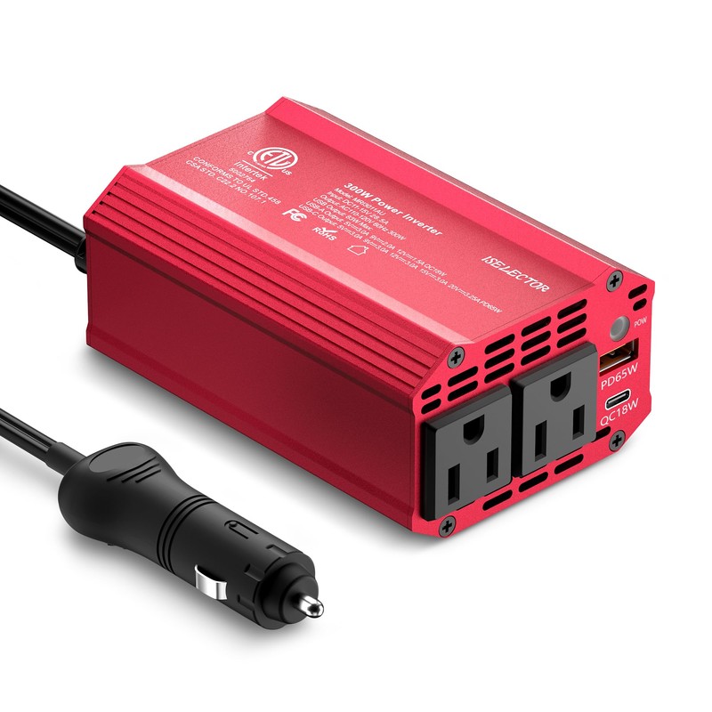 300W Power Inverter DC 12V to 110V AC Car Outlet
