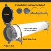 Conduit Carrier Kit Fit 4-Inch Diameter PVC Pipe - Durable