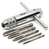 Drill Tap, Threading Tap, T-Type, Ratchet Lever, Wrench, Connection, Tap