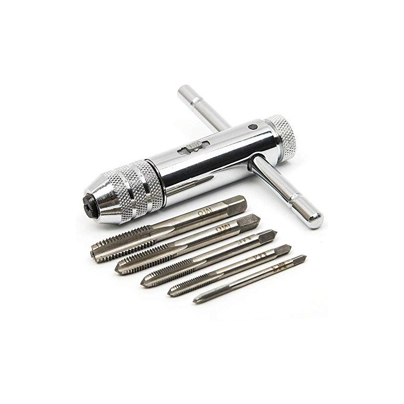 Drill Tap, Threading Tap, T-Type, Ratchet Lever, Wrench, Connection, Tap
