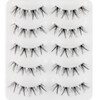 Clear Band Eyelashes, Russian Stripes, False Eyelashes, D Curl Lashes,