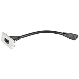 HDMI Socket to Female Wall Plate Module, Wall Plates and Floor Boxes Audio Visual Cable, Qty X 1 | 122.540UK