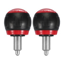PATIKIL 2 Pcs Pull-up Spring Knob M16 Pull Pin Knob 25mm Thread Length Exercise Bike Pin Knob Screw Replacement Part for Fitness Equipment Bicycle Equipment, Red