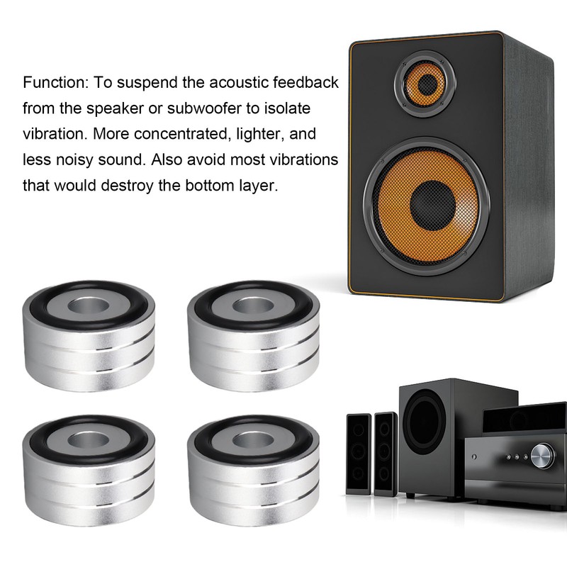 4pcs SP4010 Speaker Isolation Spike Stand Foot 40x20mm / 1.57x0.78in