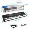M SANMERSEN Kids Music Piano Keyboard, 61 Keys Piano Keyboard