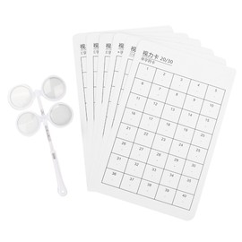 Optical Flipper Adjustable Optometry Plastic Flip 6pcs with Visual Card Optical Instrument±200 Degree