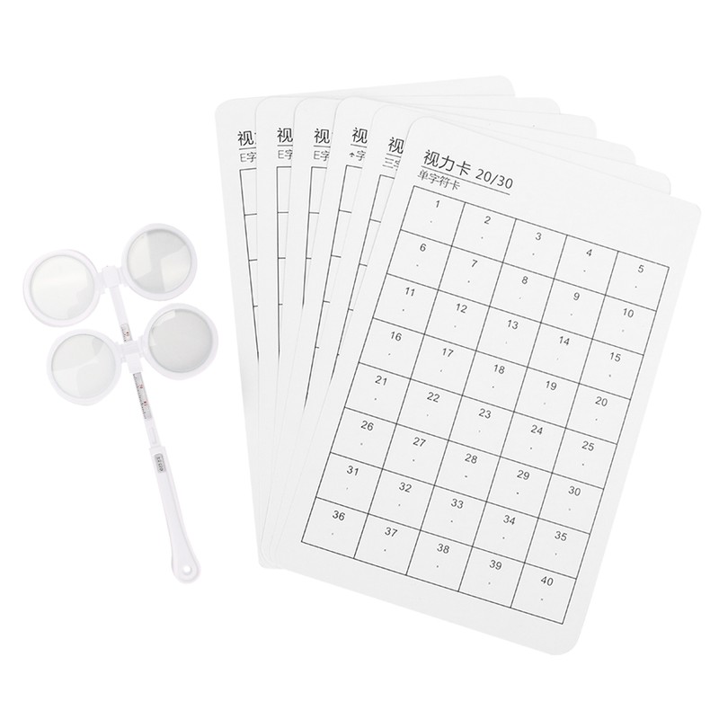 Optical Flipper Adjustable Optometry Plastic Flip 6pcs with Visual Card