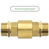 SHYNE Premium 1/2 Inch Double Nipple Male Thread on Both